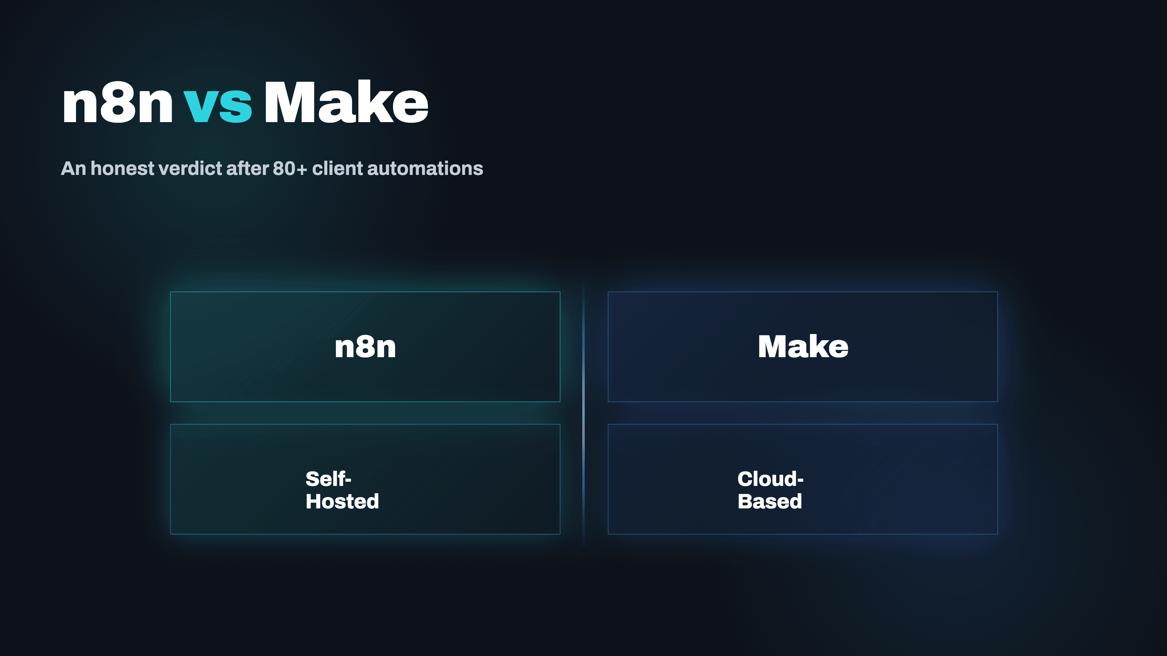 n8n vs Make: An Honest Take After 80+ Client Automations